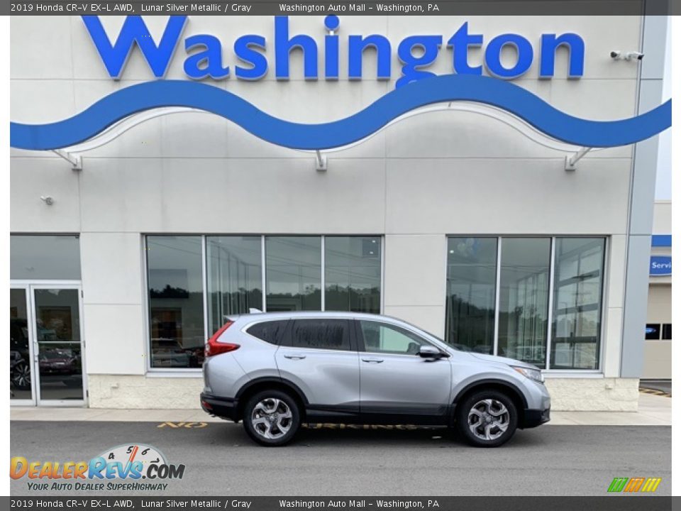 2019 Honda CR-V EX-L AWD Lunar Silver Metallic / Gray Photo #1