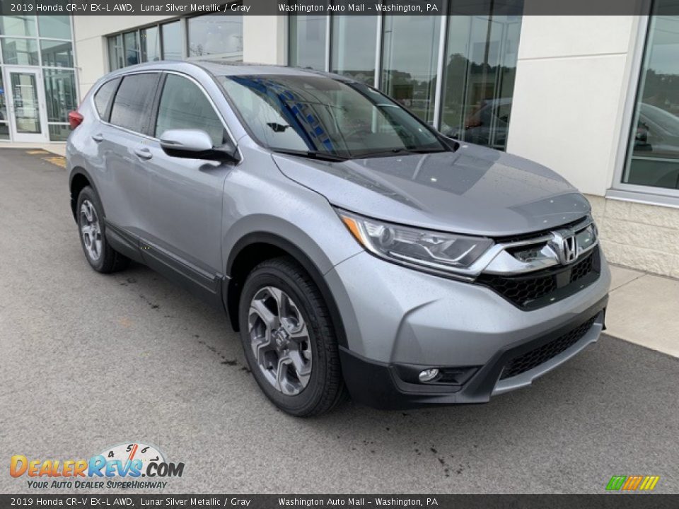 2019 Honda CR-V EX-L AWD Lunar Silver Metallic / Gray Photo #2