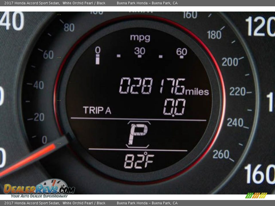 2017 Honda Accord Sport Sedan White Orchid Pearl / Black Photo #6