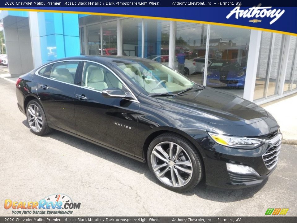 2020 Chevrolet Malibu Premier Mosaic Black Metallic / Dark Atmosphere/Light Wheat Photo #1