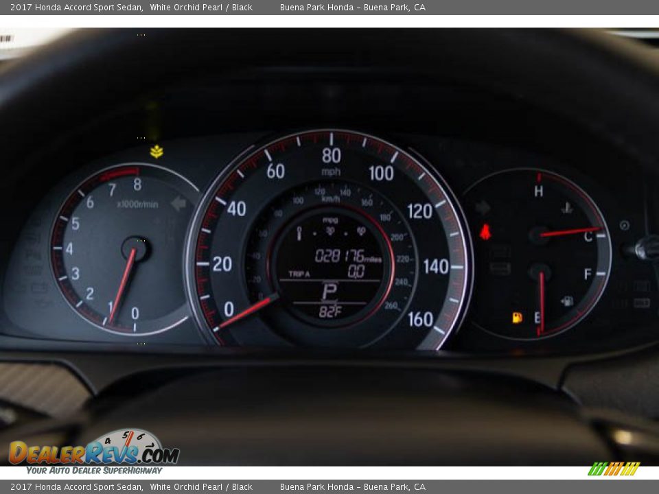 2017 Honda Accord Sport Sedan White Orchid Pearl / Black Photo #24