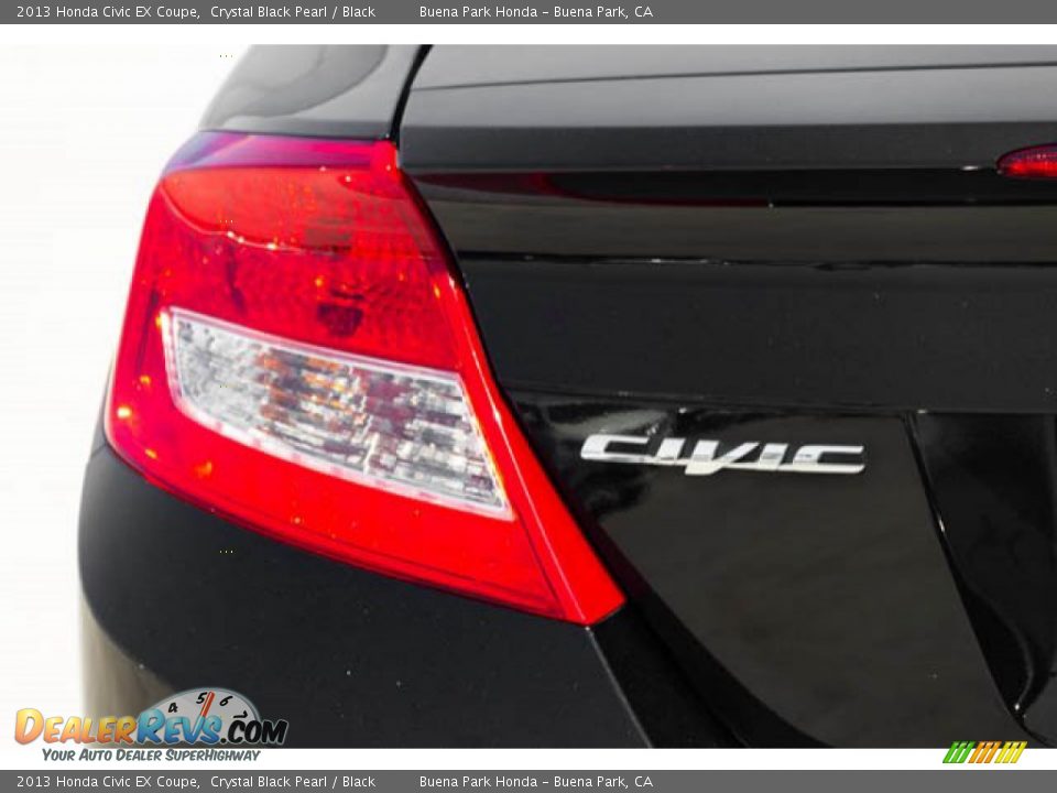 2013 Honda Civic EX Coupe Crystal Black Pearl / Black Photo #12