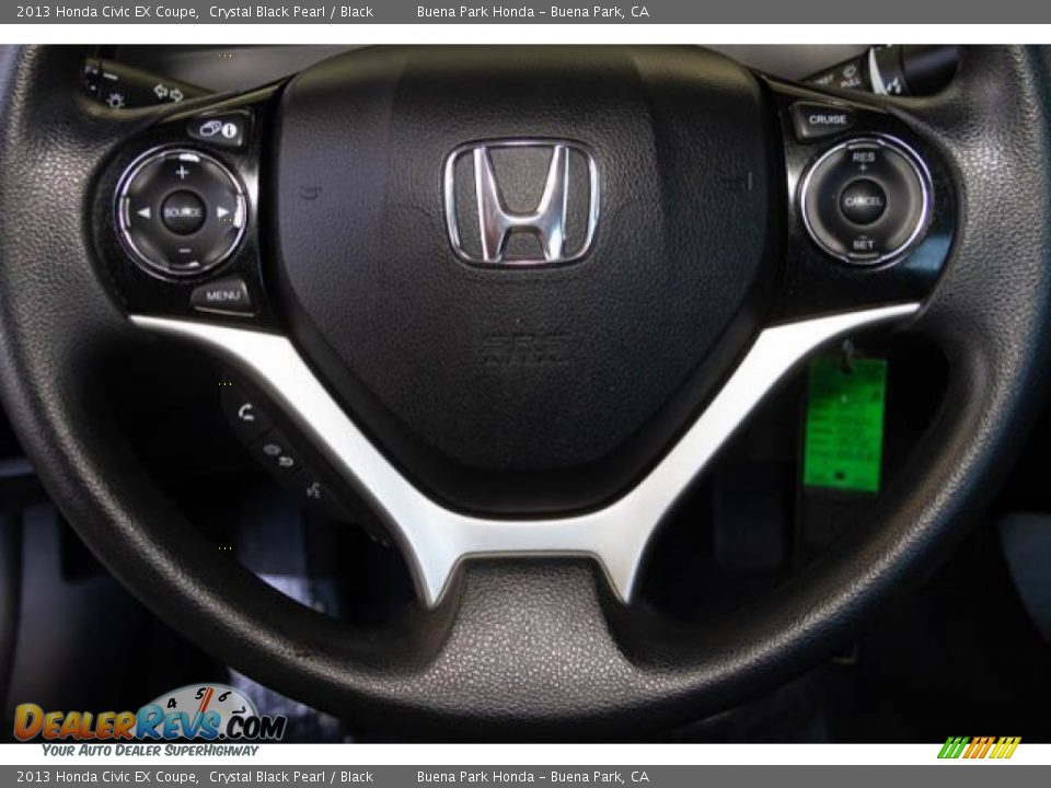 2013 Honda Civic EX Coupe Crystal Black Pearl / Black Photo #15