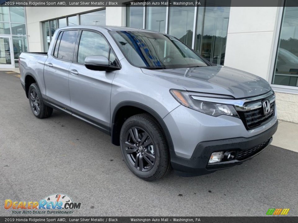 2019 Honda Ridgeline Sport AWD Lunar Silver Metallic / Black Photo #2