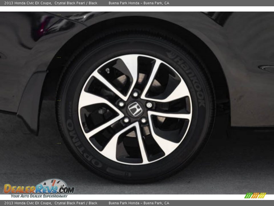 2013 Honda Civic EX Coupe Crystal Black Pearl / Black Photo #29