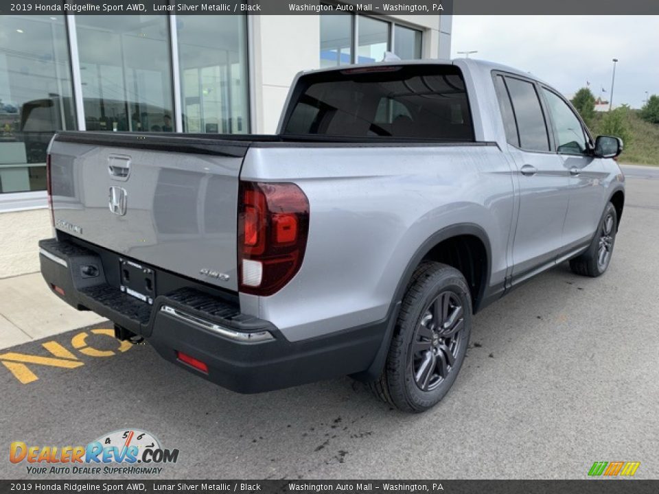 2019 Honda Ridgeline Sport AWD Lunar Silver Metallic / Black Photo #7