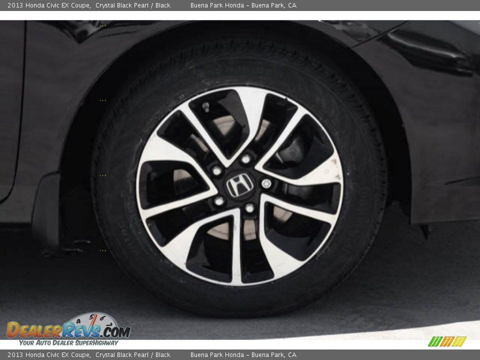 2013 Honda Civic EX Coupe Crystal Black Pearl / Black Photo #30