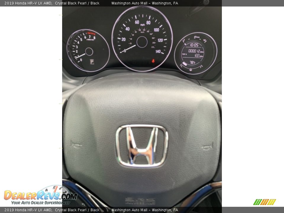 2019 Honda HR-V LX AWD Crystal Black Pearl / Black Photo #30