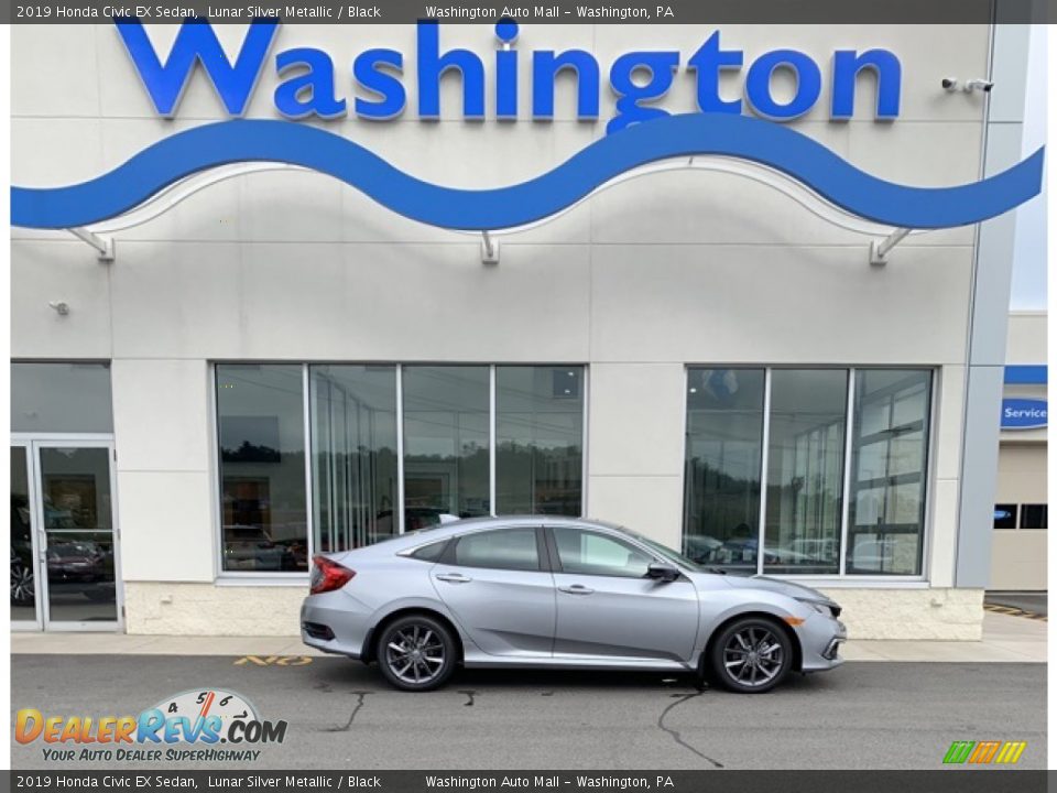 2019 Honda Civic EX Sedan Lunar Silver Metallic / Black Photo #1