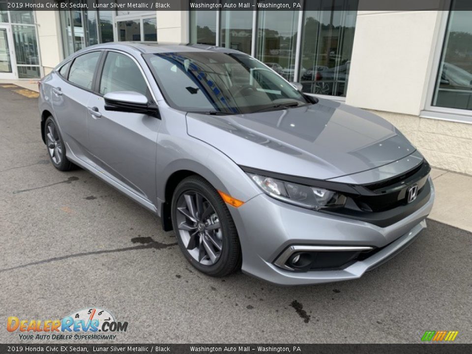 2019 Honda Civic EX Sedan Lunar Silver Metallic / Black Photo #2
