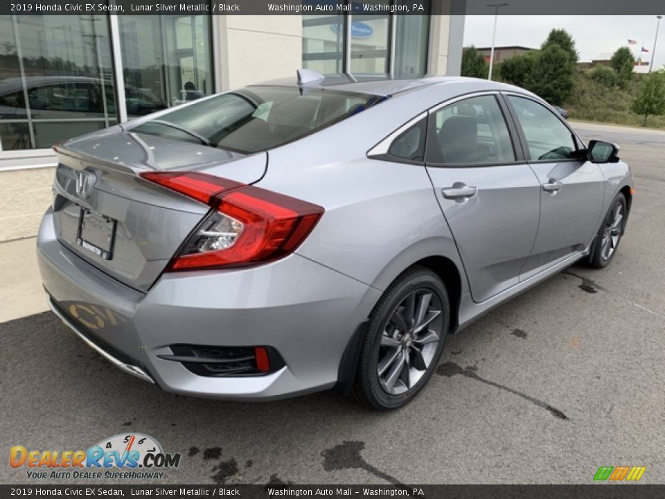 2019 Honda Civic EX Sedan Lunar Silver Metallic / Black Photo #7
