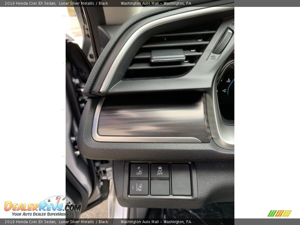 2019 Honda Civic EX Sedan Lunar Silver Metallic / Black Photo #12