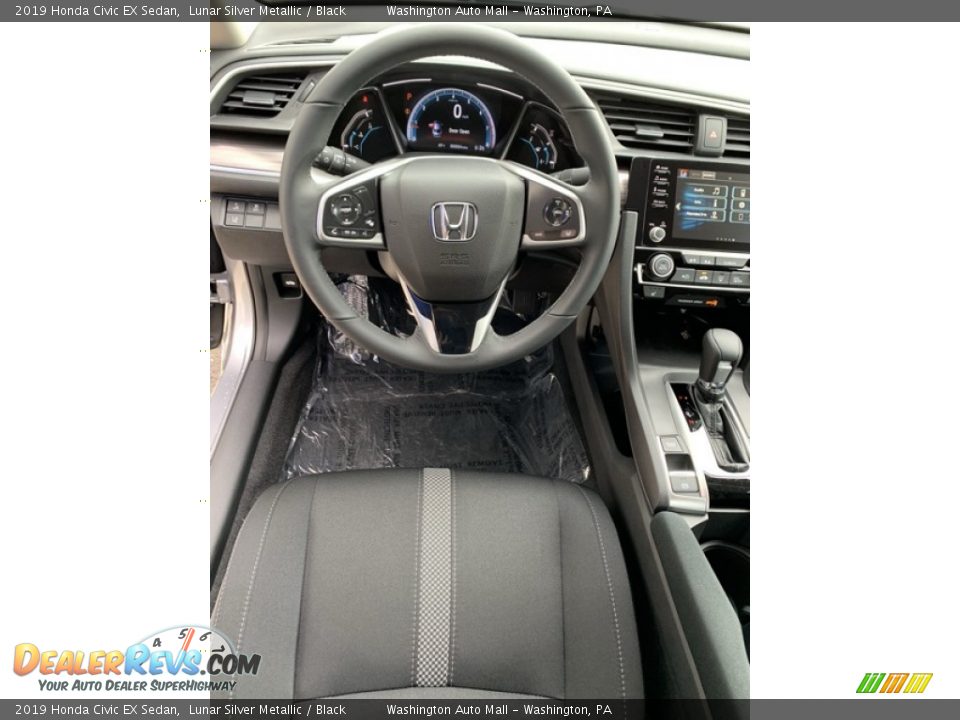 2019 Honda Civic EX Sedan Lunar Silver Metallic / Black Photo #13
