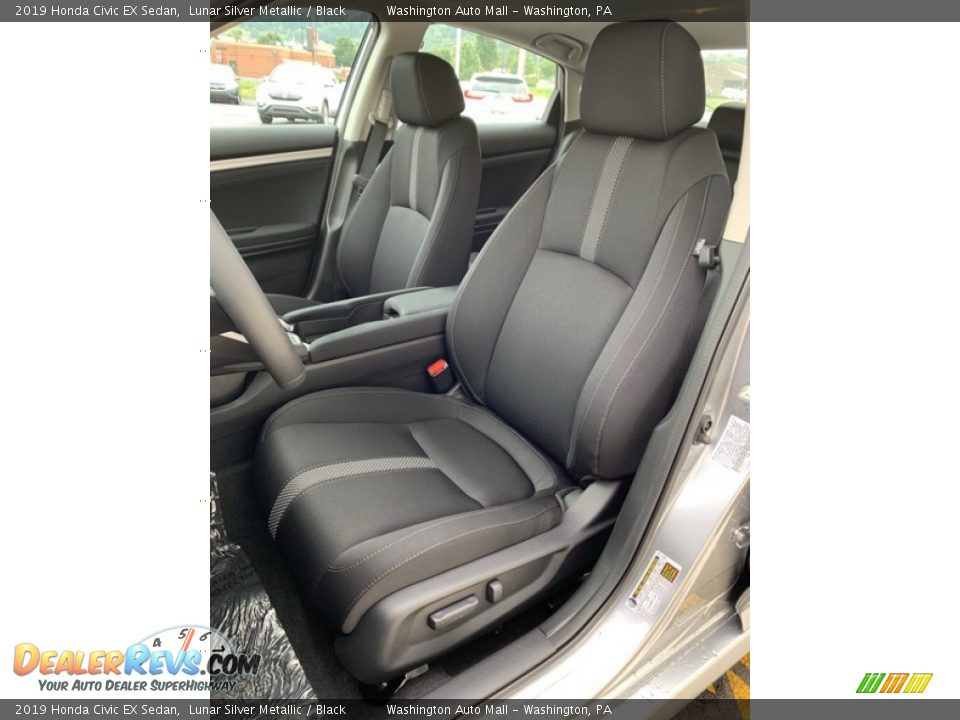 2019 Honda Civic EX Sedan Lunar Silver Metallic / Black Photo #14