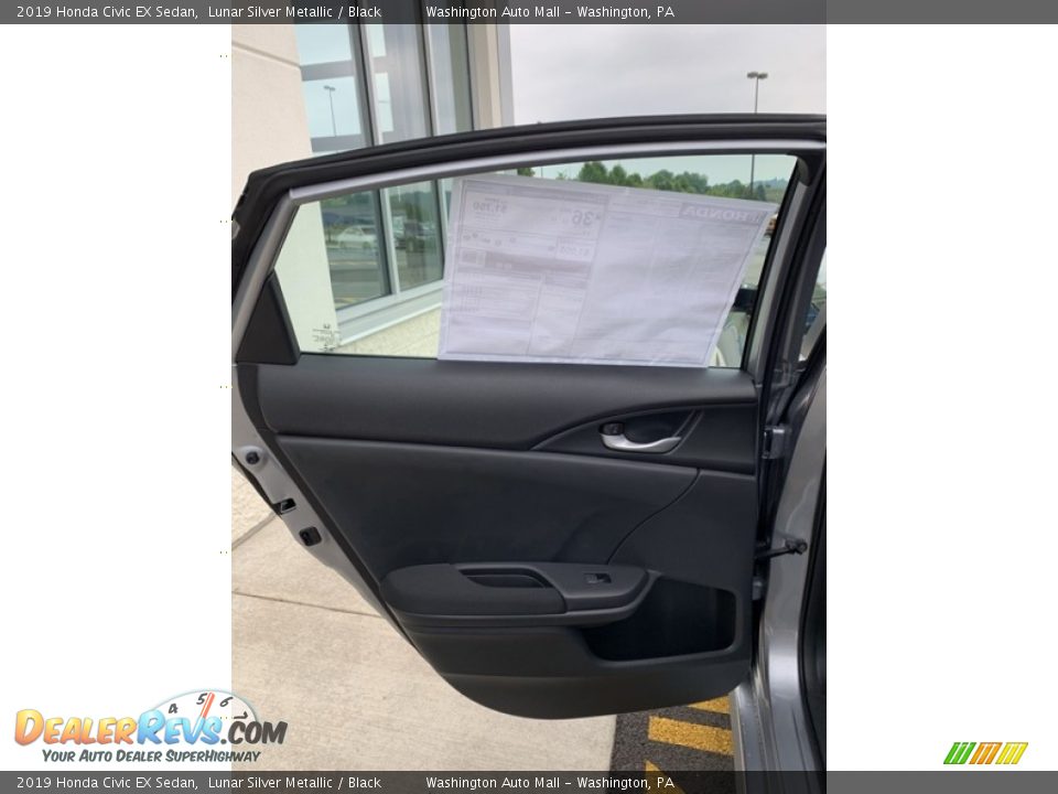 2019 Honda Civic EX Sedan Lunar Silver Metallic / Black Photo #16