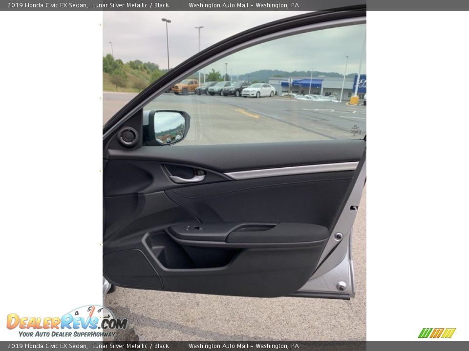 2019 Honda Civic EX Sedan Lunar Silver Metallic / Black Photo #25