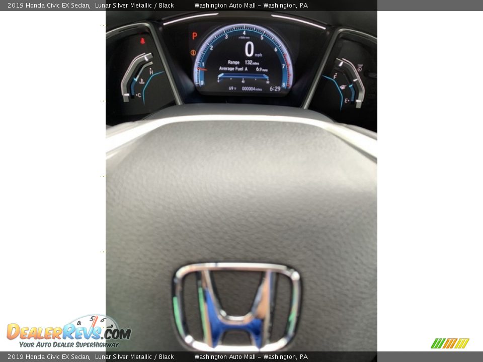 2019 Honda Civic EX Sedan Lunar Silver Metallic / Black Photo #30