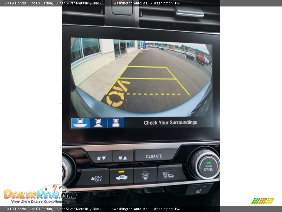 2019 Honda Civic EX Sedan Lunar Silver Metallic / Black Photo #32