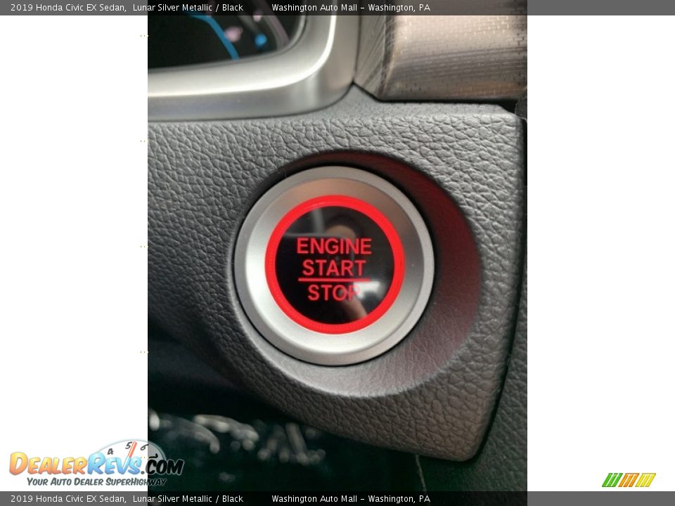2019 Honda Civic EX Sedan Lunar Silver Metallic / Black Photo #35