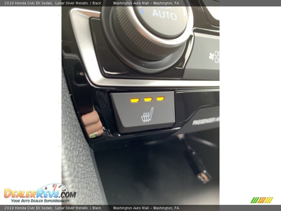 2019 Honda Civic EX Sedan Lunar Silver Metallic / Black Photo #36