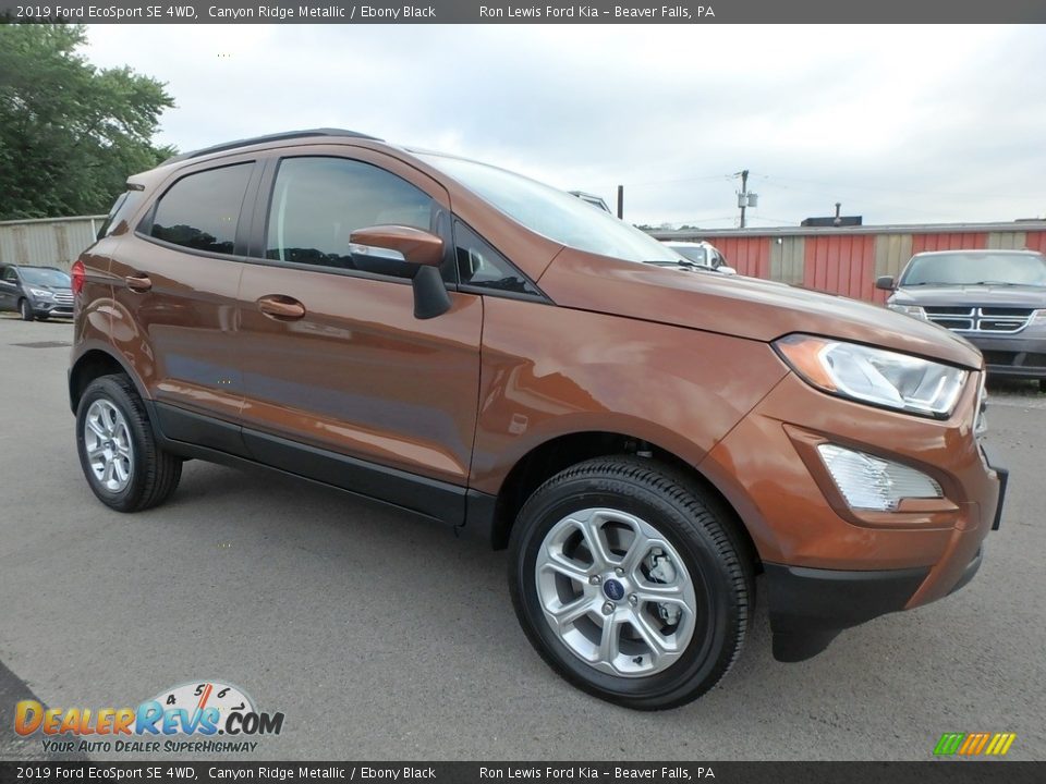 2019 Ford EcoSport SE 4WD Canyon Ridge Metallic / Ebony Black Photo #9