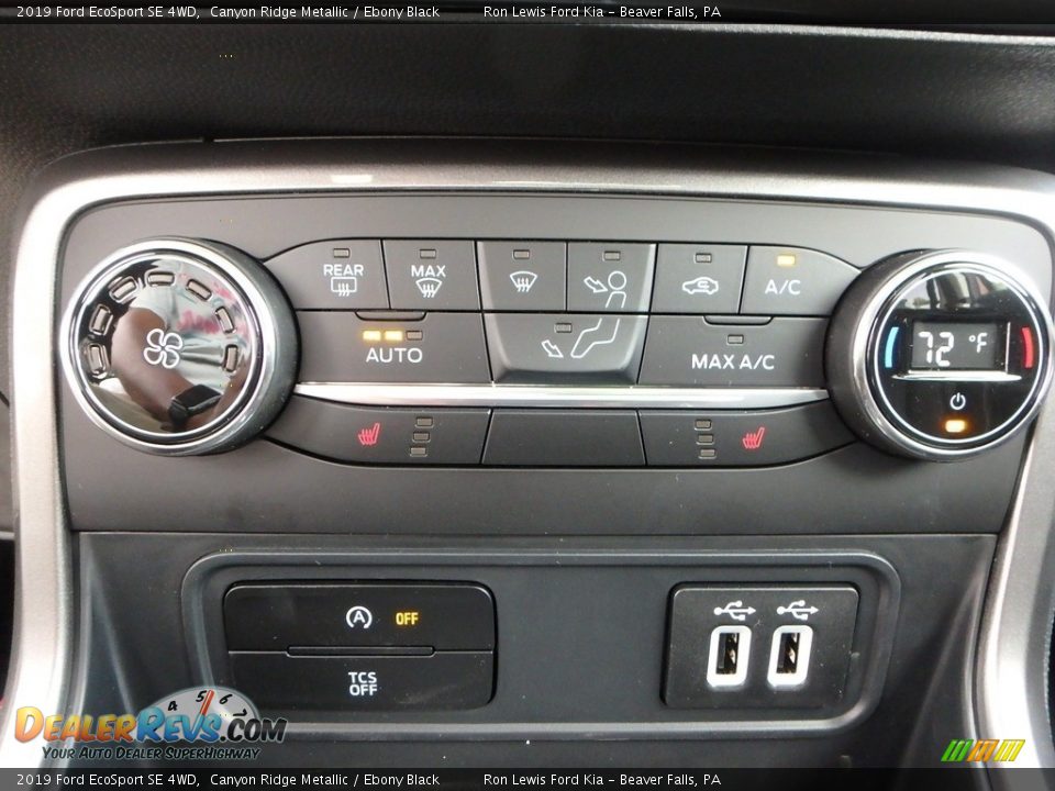 2019 Ford EcoSport SE 4WD Canyon Ridge Metallic / Ebony Black Photo #20