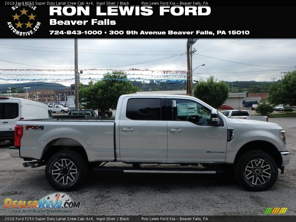 2019 Ford F250 Super Duty Lariat Crew Cab 4x4 Ingot Silver / Black Photo #1