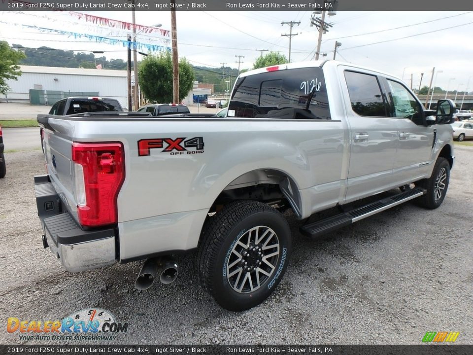 2019 Ford F250 Super Duty Lariat Crew Cab 4x4 Ingot Silver / Black Photo #2