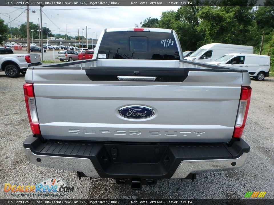 2019 Ford F250 Super Duty Lariat Crew Cab 4x4 Ingot Silver / Black Photo #3
