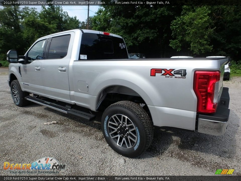 2019 Ford F250 Super Duty Lariat Crew Cab 4x4 Ingot Silver / Black Photo #4