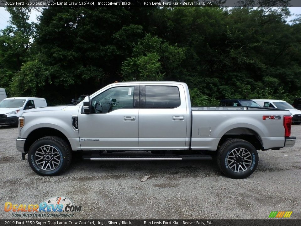 2019 Ford F250 Super Duty Lariat Crew Cab 4x4 Ingot Silver / Black Photo #5