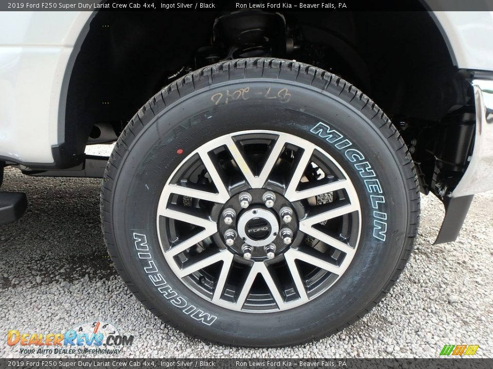 2019 Ford F250 Super Duty Lariat Crew Cab 4x4 Ingot Silver / Black Photo #9