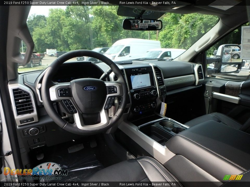 2019 Ford F250 Super Duty Lariat Crew Cab 4x4 Ingot Silver / Black Photo #13