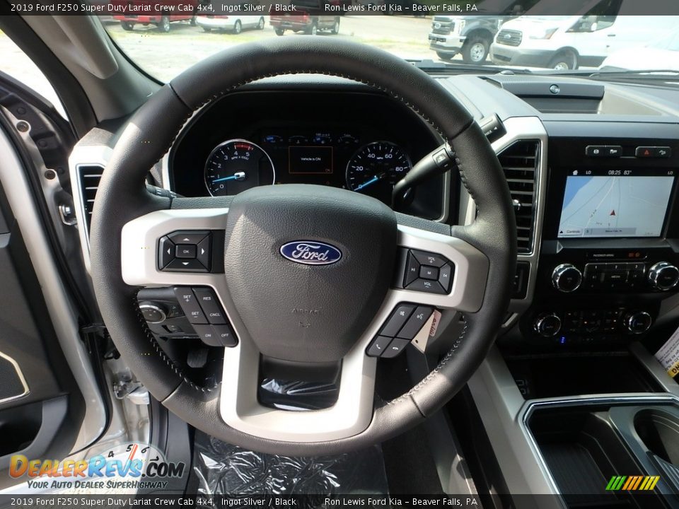 2019 Ford F250 Super Duty Lariat Crew Cab 4x4 Ingot Silver / Black Photo #15