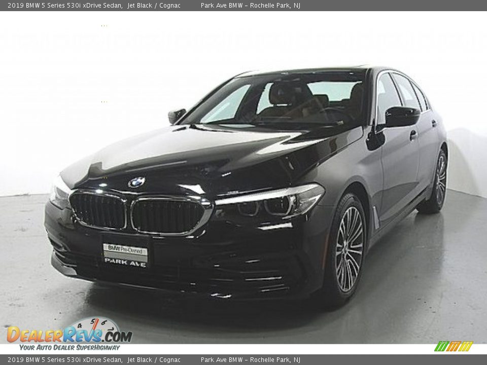 2019 BMW 5 Series 530i xDrive Sedan Jet Black / Cognac Photo #1