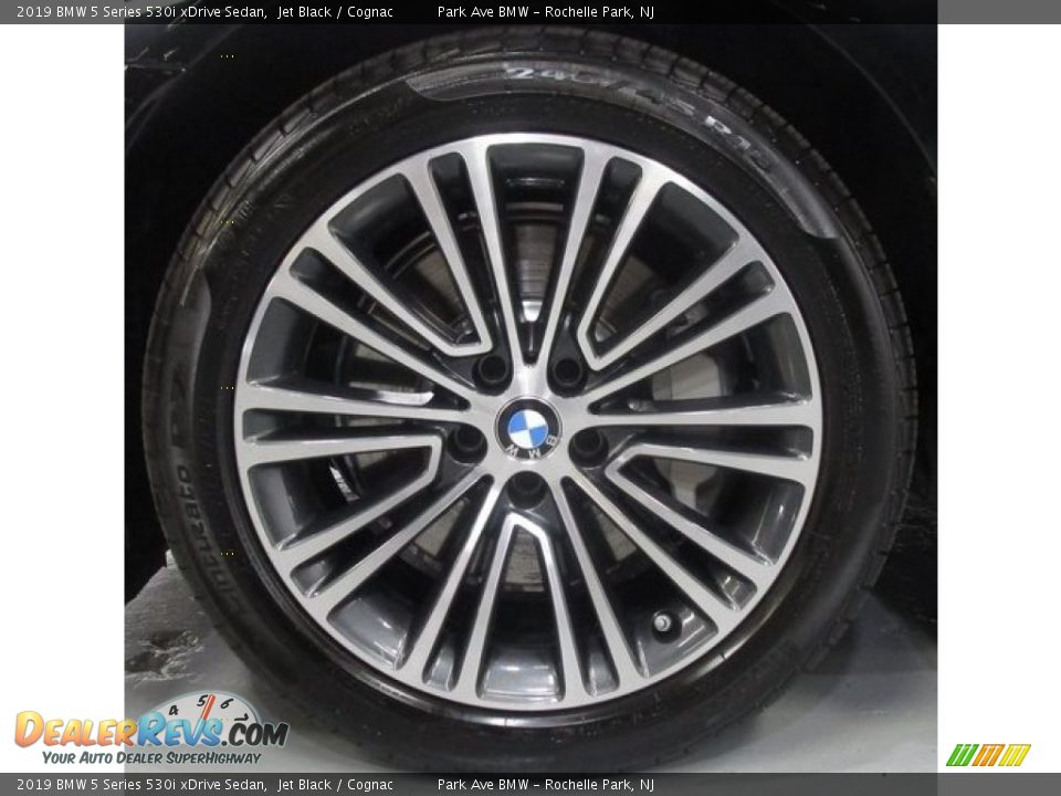 2019 BMW 5 Series 530i xDrive Sedan Jet Black / Cognac Photo #28