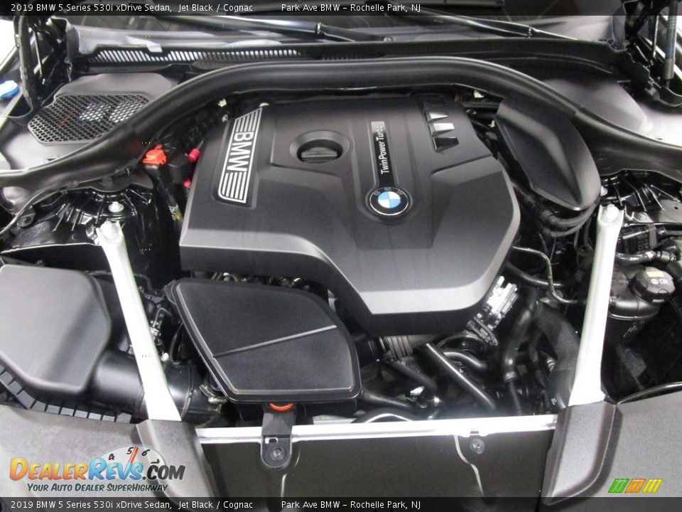 2019 BMW 5 Series 530i xDrive Sedan Jet Black / Cognac Photo #29