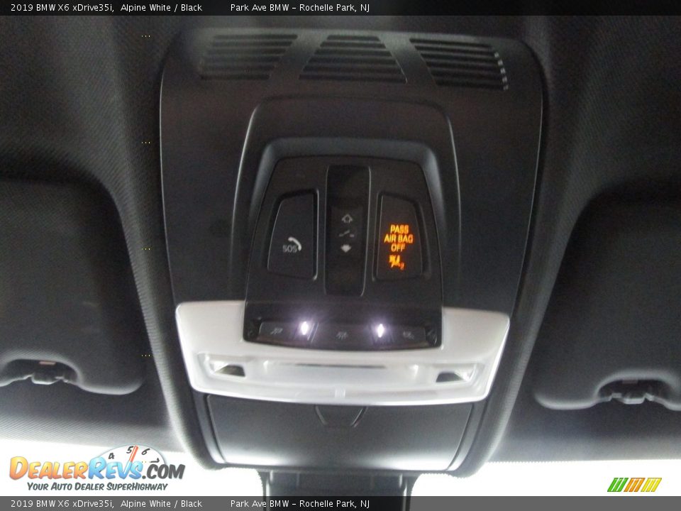 2019 BMW X6 xDrive35i Alpine White / Black Photo #27