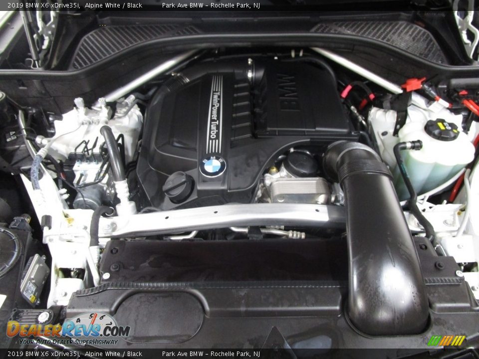 2019 BMW X6 xDrive35i Alpine White / Black Photo #30