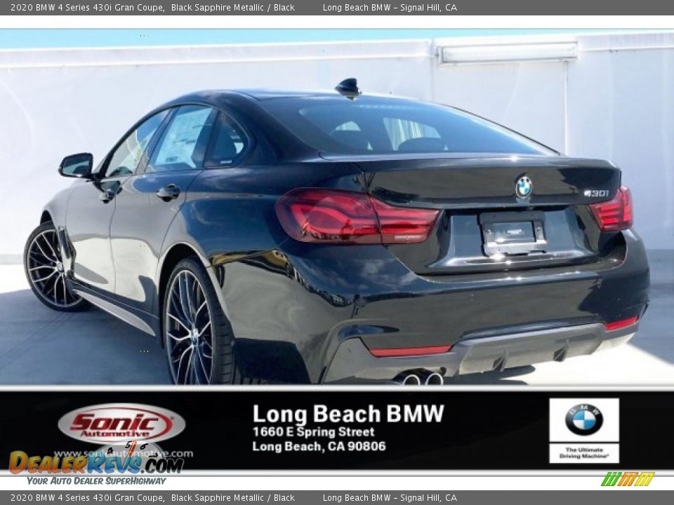 2020 BMW 4 Series 430i Gran Coupe Black Sapphire Metallic / Black Photo #2