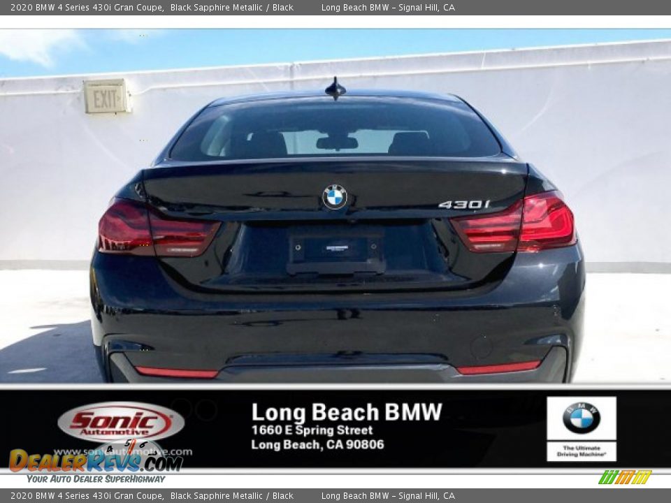 2020 BMW 4 Series 430i Gran Coupe Black Sapphire Metallic / Black Photo #3