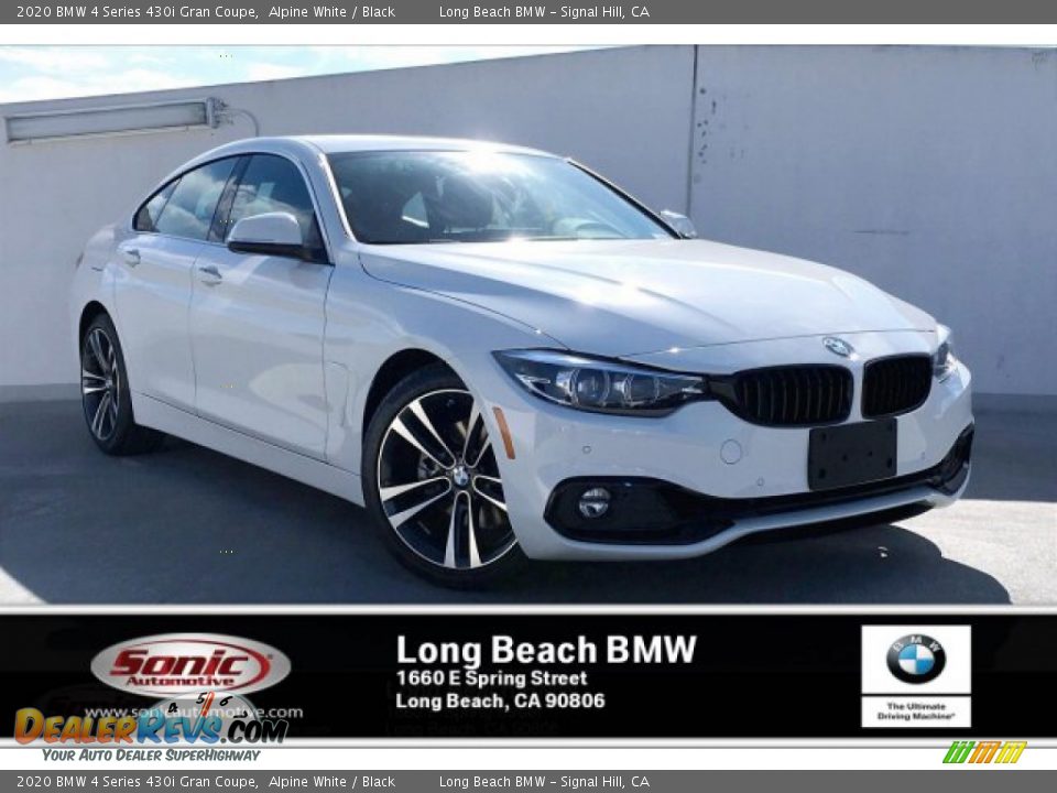 2020 BMW 4 Series 430i Gran Coupe Alpine White / Black Photo #1