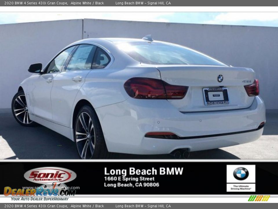 2020 BMW 4 Series 430i Gran Coupe Alpine White / Black Photo #2