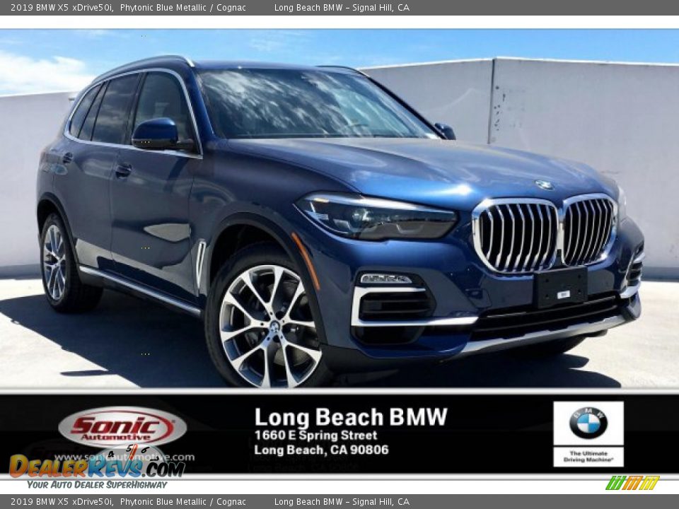 2019 BMW X5 xDrive50i Phytonic Blue Metallic / Cognac Photo #1