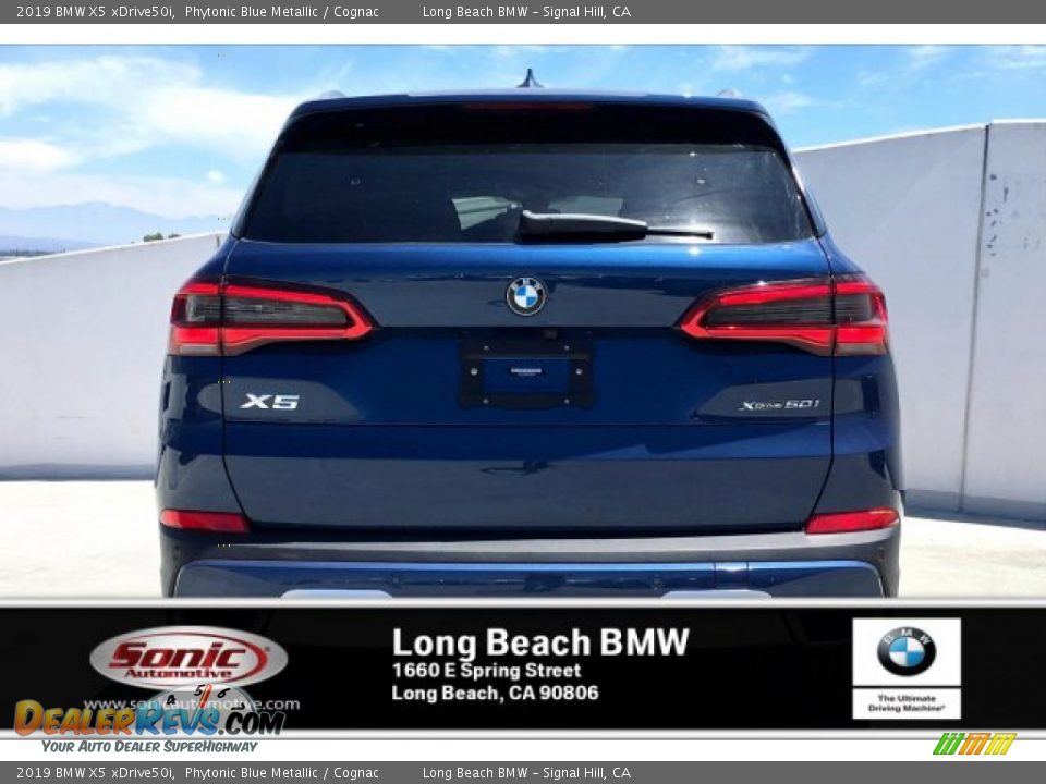 2019 BMW X5 xDrive50i Phytonic Blue Metallic / Cognac Photo #3