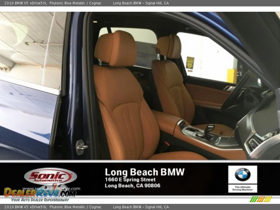 2019 BMW X5 xDrive50i Phytonic Blue Metallic / Cognac Photo #7