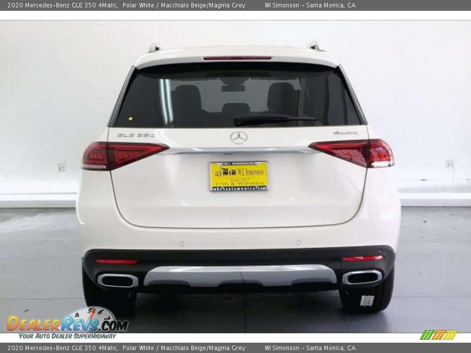 2020 Mercedes-Benz GLE 350 4Matic Polar White / Macchiato Beige/Magma Grey Photo #3