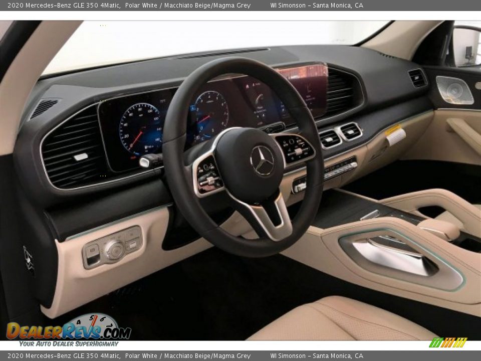 2020 Mercedes-Benz GLE 350 4Matic Polar White / Macchiato Beige/Magma Grey Photo #4