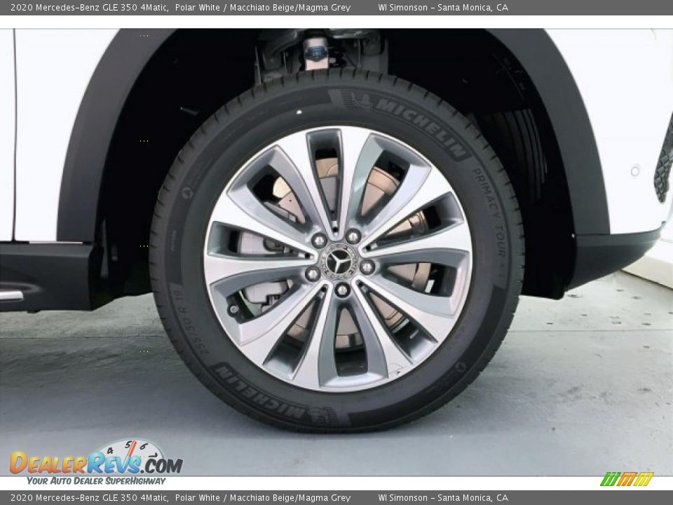 2020 Mercedes-Benz GLE 350 4Matic Polar White / Macchiato Beige/Magma Grey Photo #9