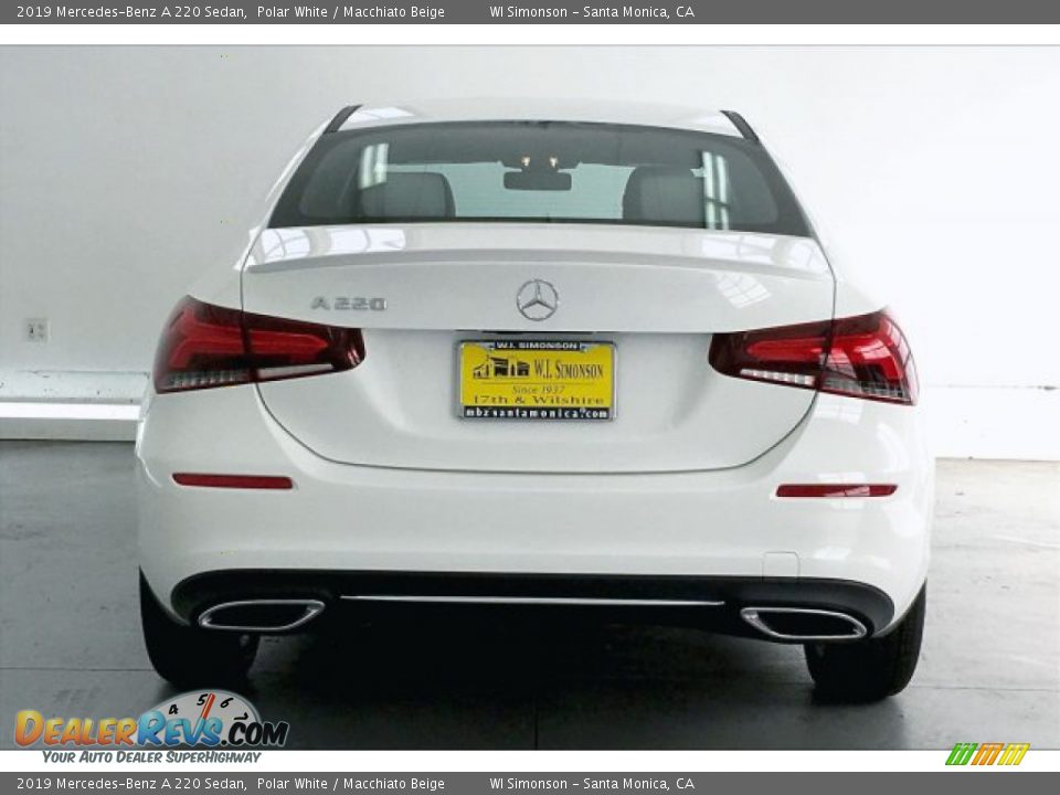 2019 Mercedes-Benz A 220 Sedan Polar White / Macchiato Beige Photo #3